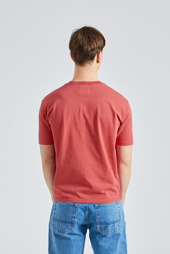 Drakes Washed SS Hiking Tee Red