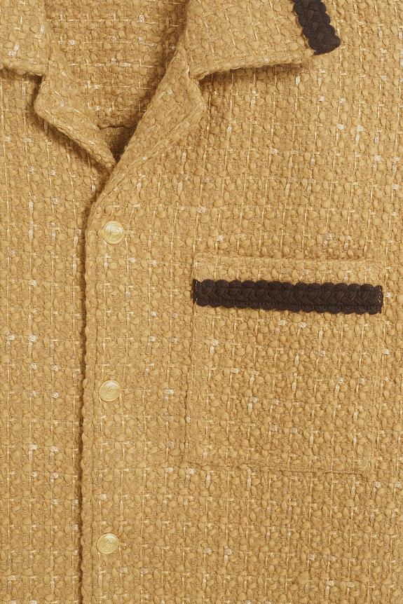 Drôle de Monsieur La Chemise Tweed Beige-9