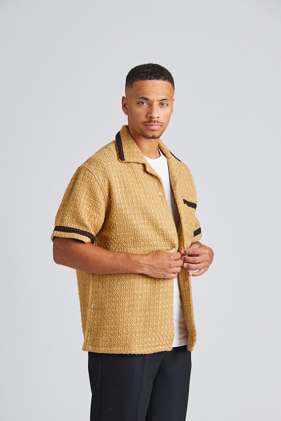 Drôle de Monsieur La Chemise Tweed Beige-4