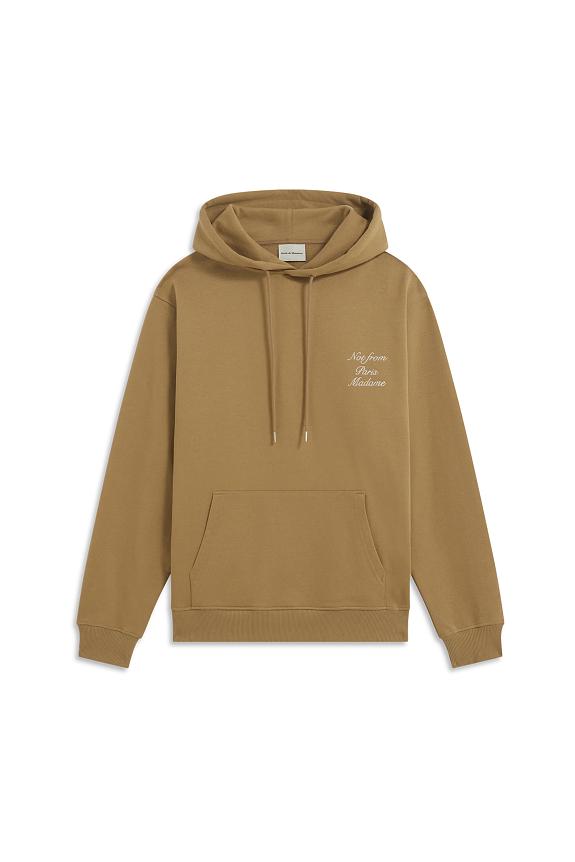 Drôle de Monsieur Le Hoodie Slogan Calligraphy Ice Brown-6