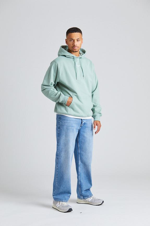 Drôle de Monsieur Le Hoodie Slogan Classique Water Green