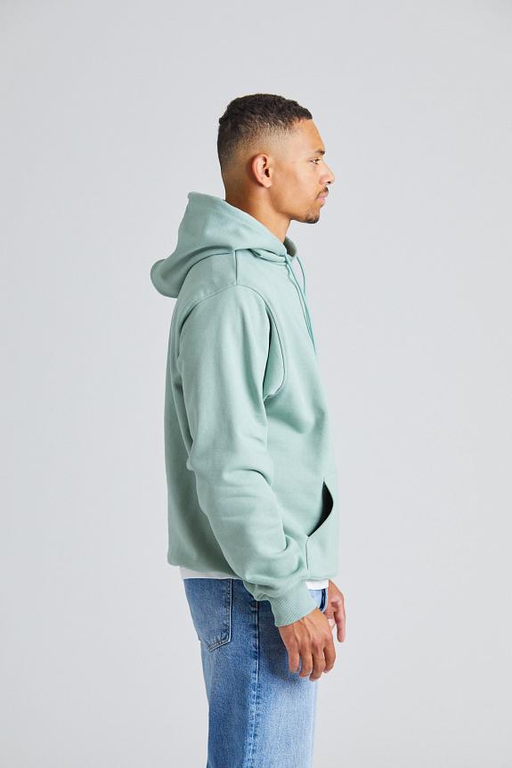 Drôle de Monsieur Le Hoodie Slogan Classique Water Green-2