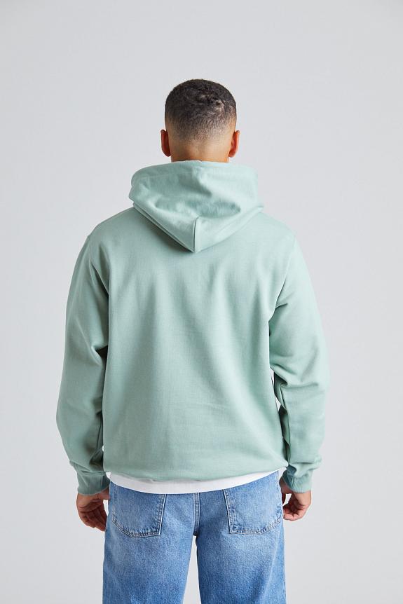 Drôle de Monsieur Le Hoodie Slogan Classique Water Green-3