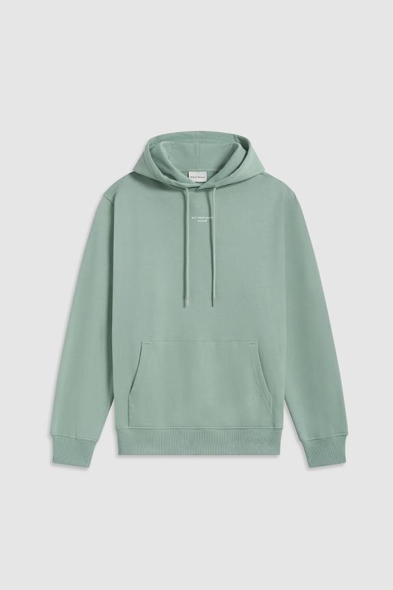 Drôle de Monsieur Le Hoodie Slogan Classique Water Green-5