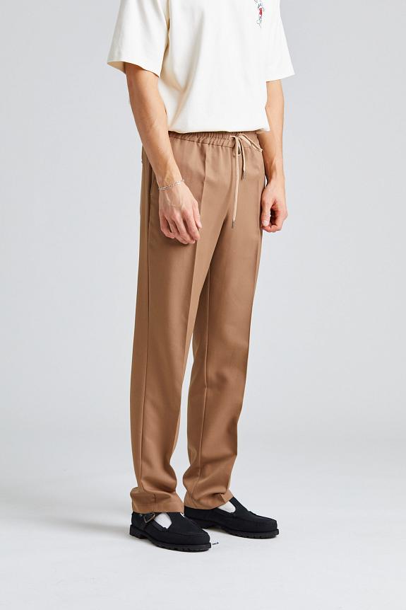 Drôle de Monsieur Le Pantalon Droit Ice Brown-2