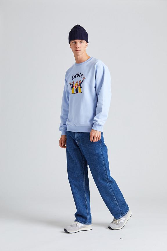 Drôle de Monsieur Le Sweatshirt Crillon Light Blue