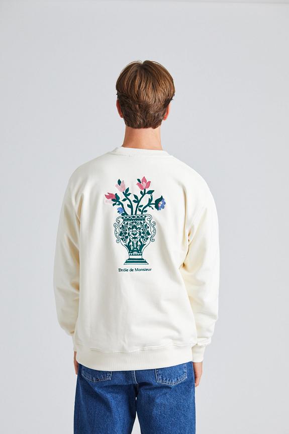 Drôle de Monsieur Le Sweatshirt Vase Cream 