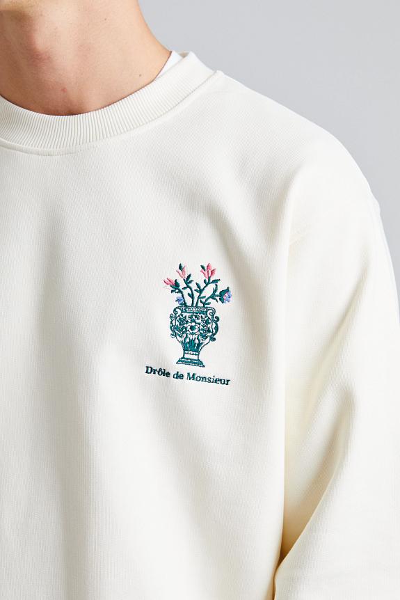 Drôle de Monsieur Le Sweatshirt Vase Cream 