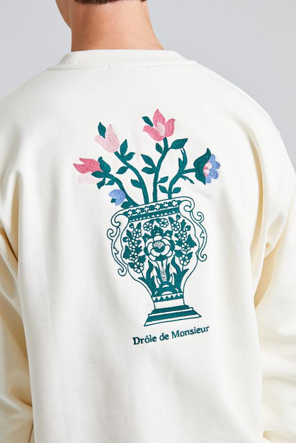 Drôle de Monsieur Le Sweatshirt Vase Cream 