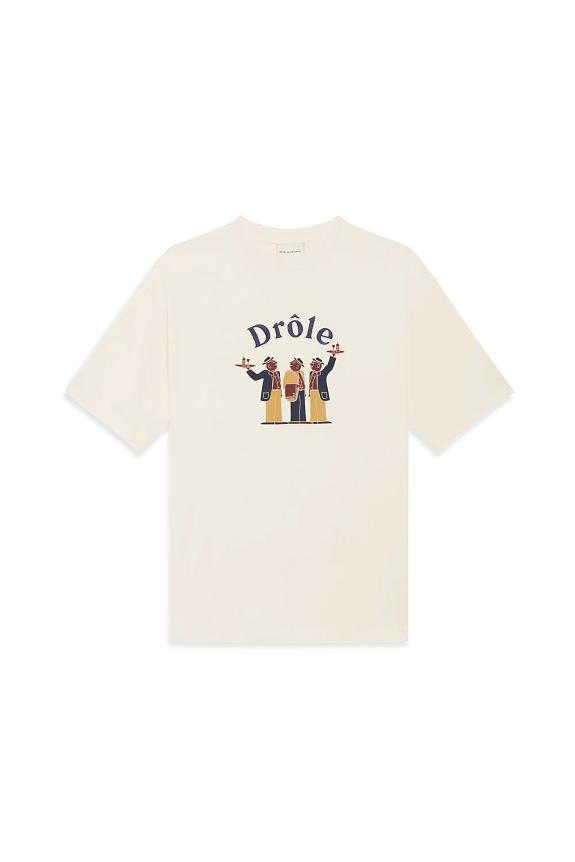 Drôle de Monsieur Le T-Shirt Crillon Cream-5