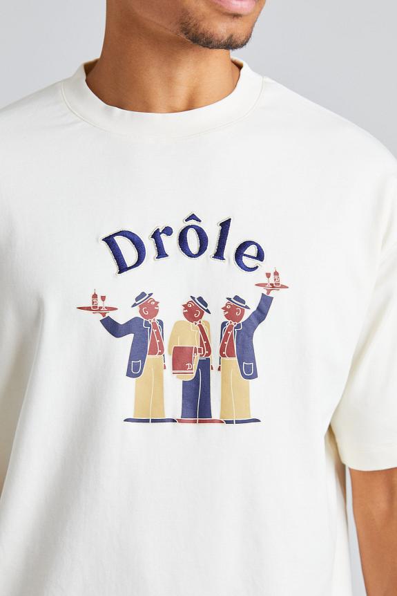 Drôle de Monsieur Le T-Shirt Crillon Cream-4