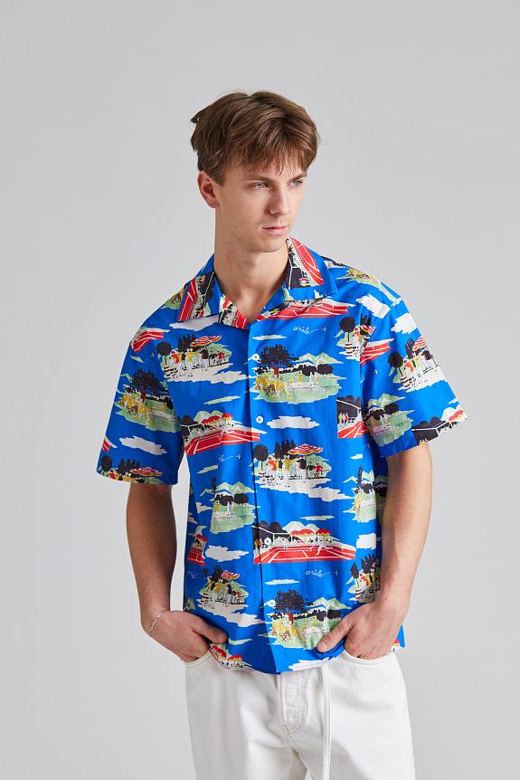 Drôle de Monsieur La Chemise MC Country Club Blue-1