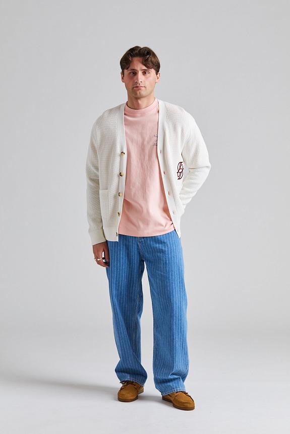 Drôle de Monsieur Le Cardigan Monogramme Cream