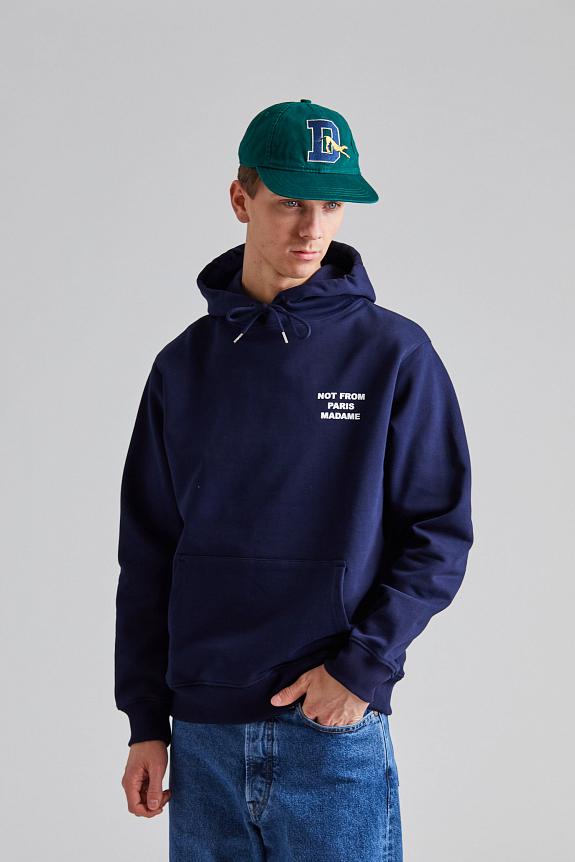Drôle de Monsieur Le Hoodie Slogan Navy-1