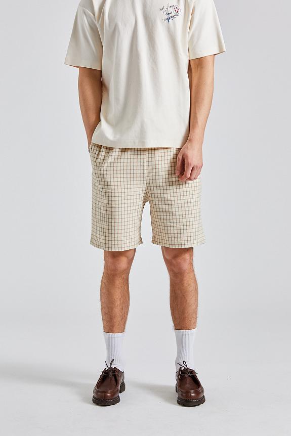 Drole de Monsieur Le Short Carreaux Beige 