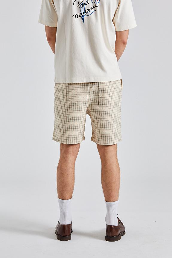 Drole de Monsieur Le Short Carreaux Beige 