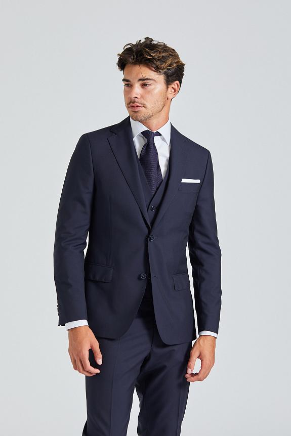 Oscar Jacobson Edmund Three Piece Suit Navy -4