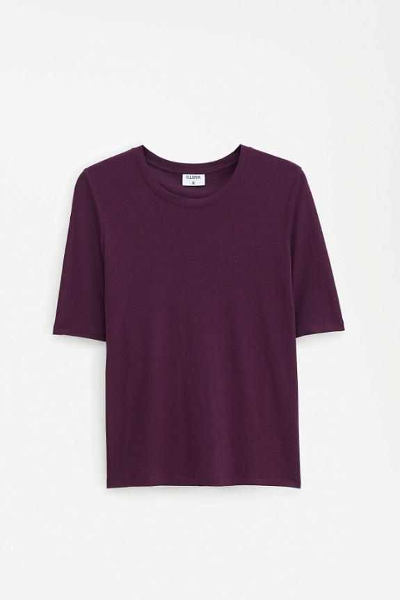 Filippa K Elena Tee Burgundy