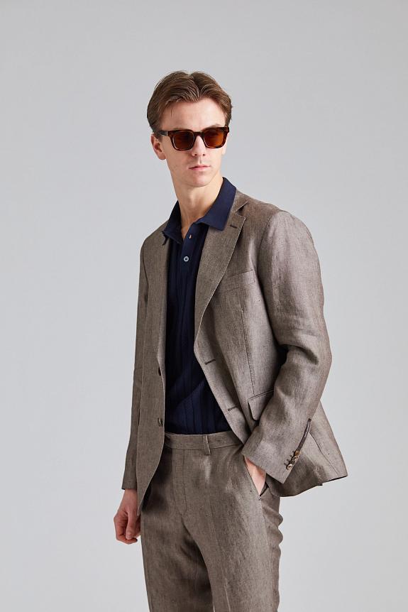 Oscar Jacobson Ferry Soft Blazer Dusk Brown-2