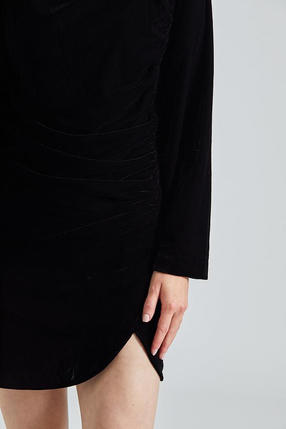 Envelope Jet Dress Velvet Black