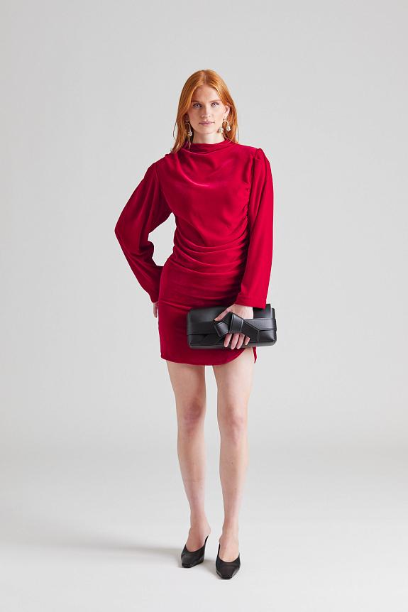 Envelope Jet Dress Velvet Red 