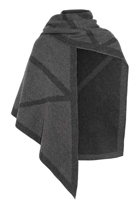 ENVELOPE1976 Triangle Scarf Dark Grey-2
