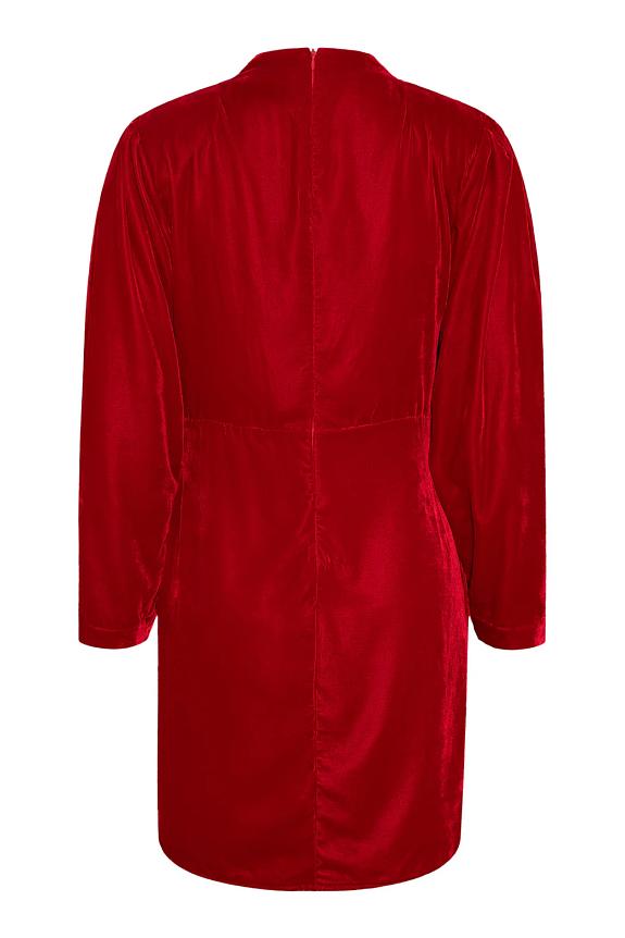 ENVELOPE1976 Jet Dress Velvet Red-1