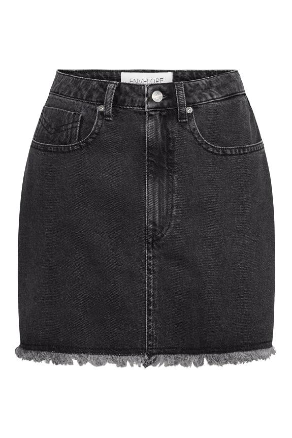 Envelope Parton Skirt Washed Black 