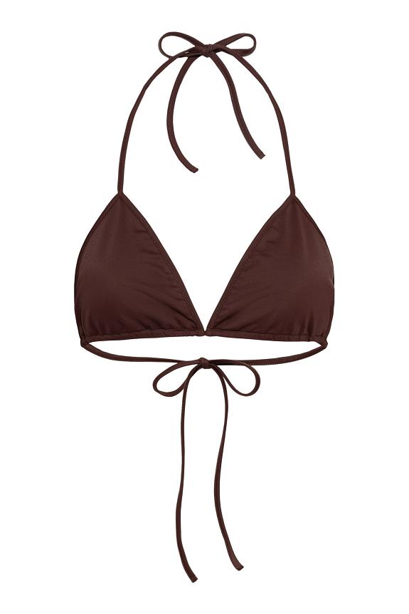 ENVELOPE1976 Sea Bikini Top Dark Coffee