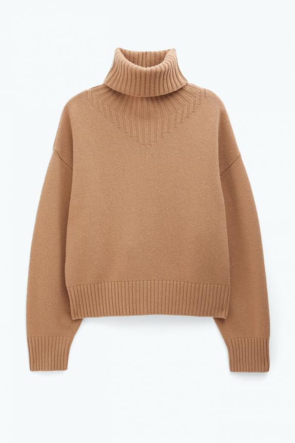 Filippa K Wool Turtleneck Sweater Camel-5