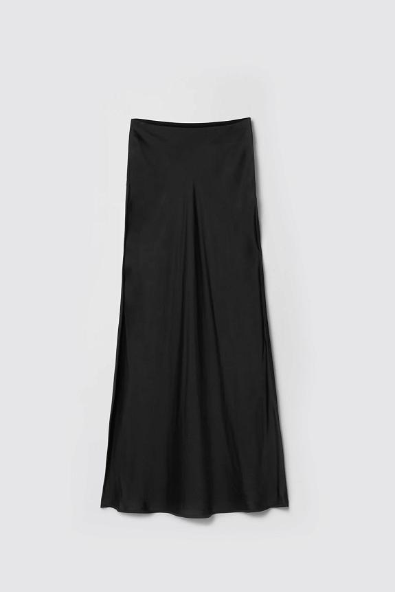 FWSS Bias Cut Maxi Skirt Jet Black