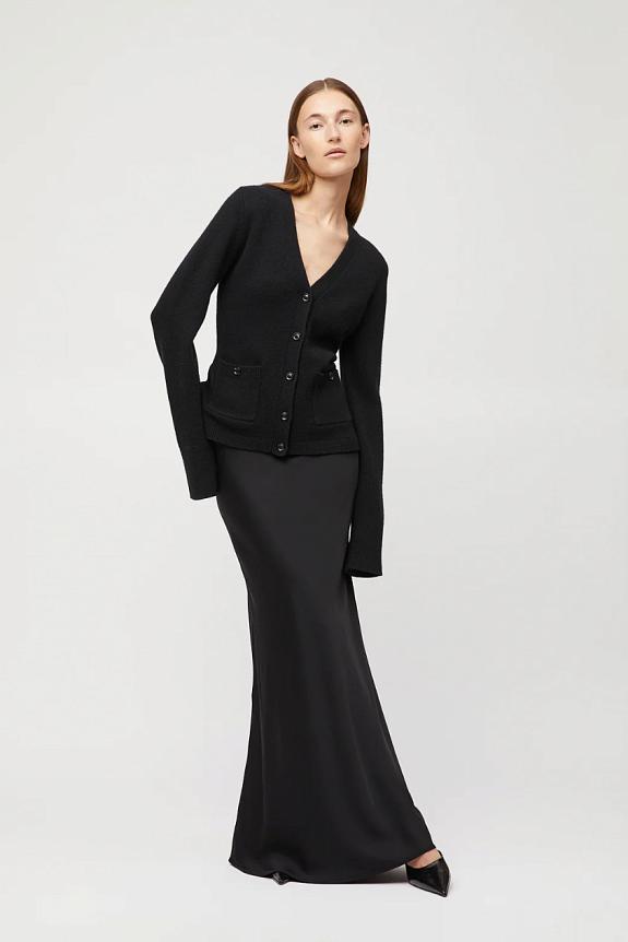 FWSS Bias Cut Maxi Skirt Jet Black-1