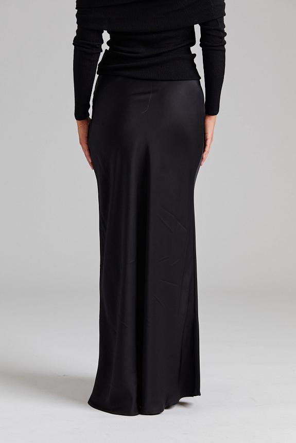 FWSS Bias Cut Maxi Skirt Jet Black-3