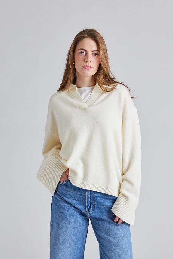 FWSS Cape Cod Polo Sweater Macadamia 