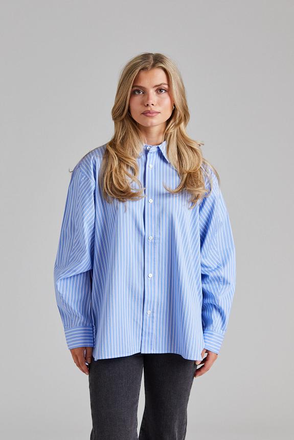 FWSS Coastal Shirt Blue White Double Pinstripe