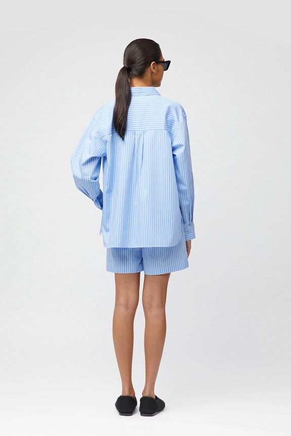 FWSS Coastal Shirt Blue White Double Pinstripe-2