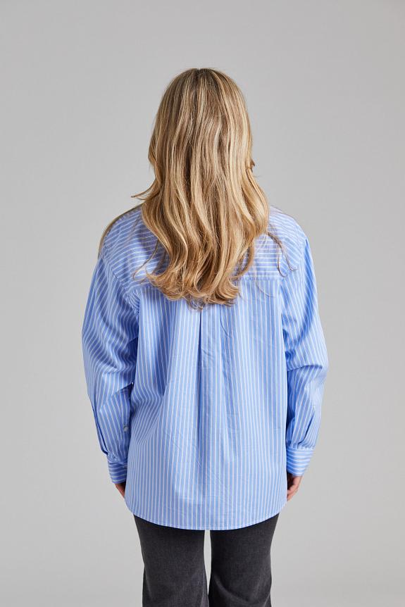 FWSS Coastal Shirt Blue White Double Pinstripe-1