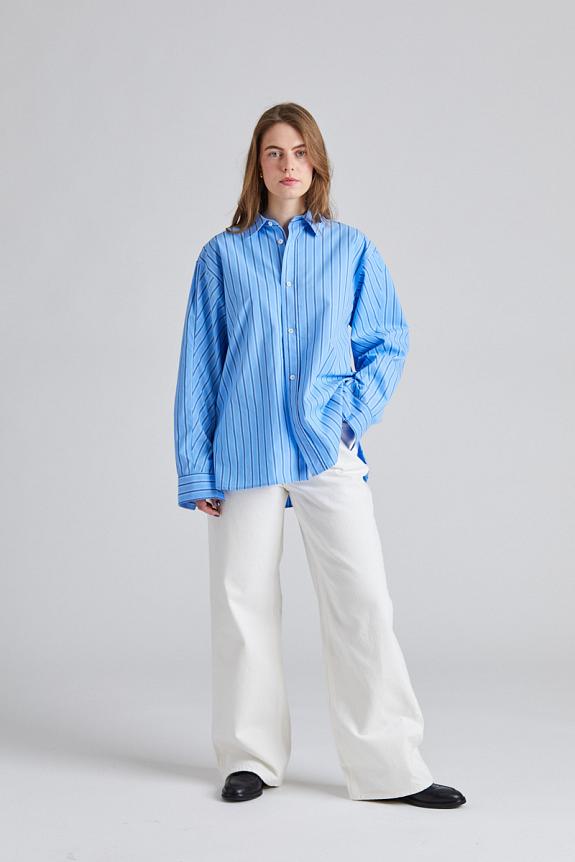 FWSS Coastal Shirt Cornflower Blue Stripe