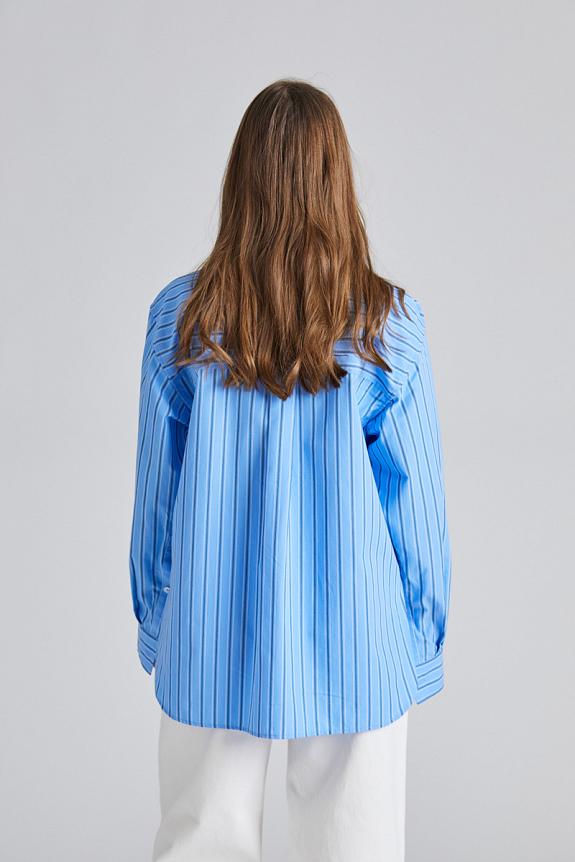 FWSS Coastal Shirt Cornflower Blue Stripe