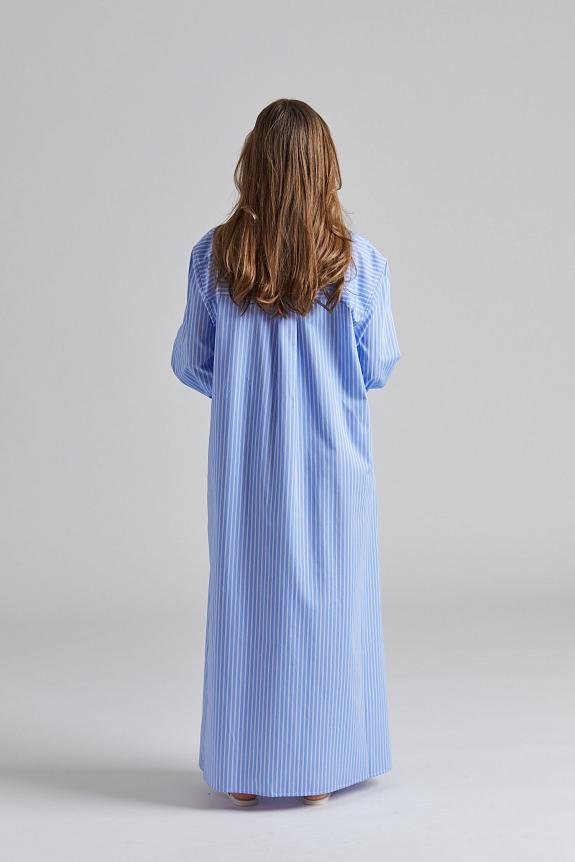 Coastal Shirt Dress Blue White Stripe