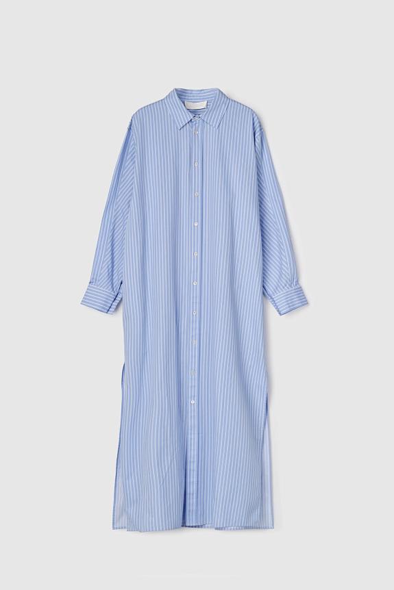 Coastal Shirt Dress Blue White Stripe
