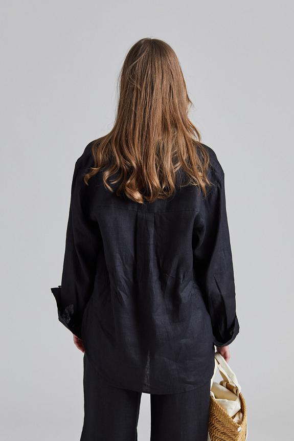 FWSS Linen Coastal Shirt Jet Black 