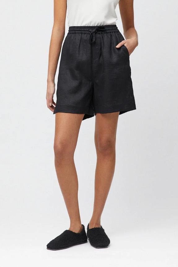 FWSS Linen Fisherman Shorts Jet Black-4
