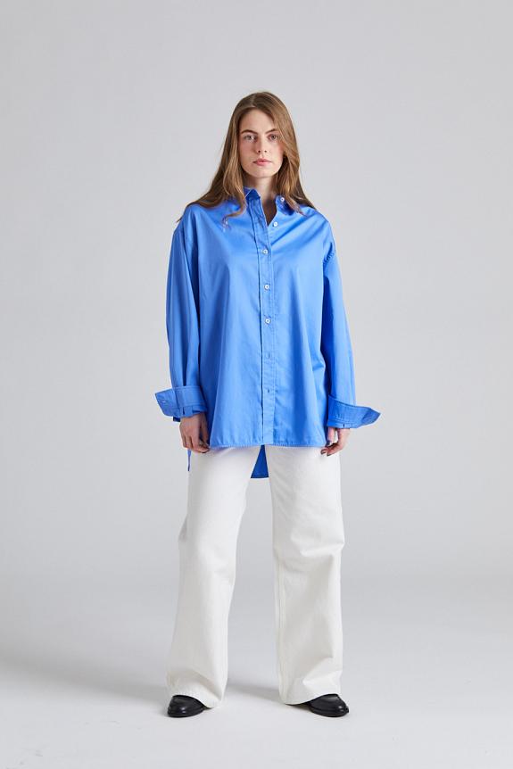 FWSS Poplin Workwear Shirt Cornflower Blue 