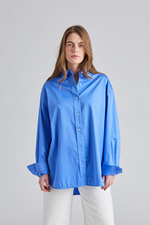 FWSS Poplin Workwear Shirt Cornflower Blue 
