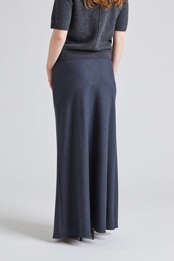 FWSS Tailored Bias Cut Maxi Skirt Charcoal Grey 