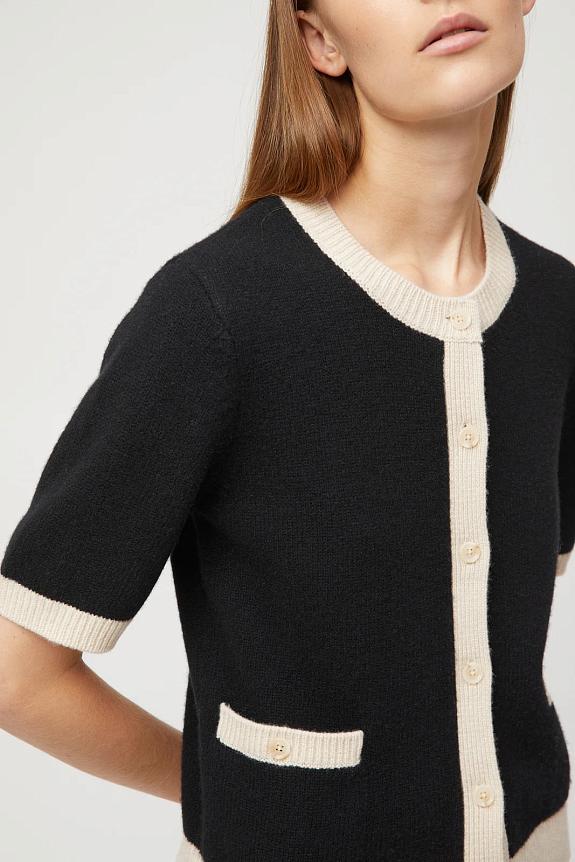 FWSS Toulouse Cardigan Tee Black Buttermilk 