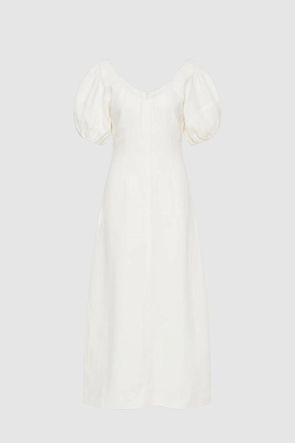 Faithfull The Brand Vence Midi Dress White 