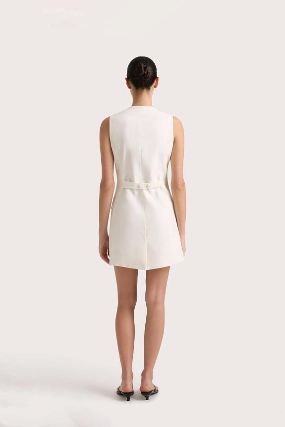 Faithfull The Brand Jane Mini Dress White