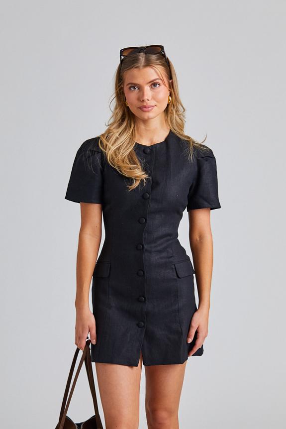 Faithfull The Brand Emma Mini Dress Black 